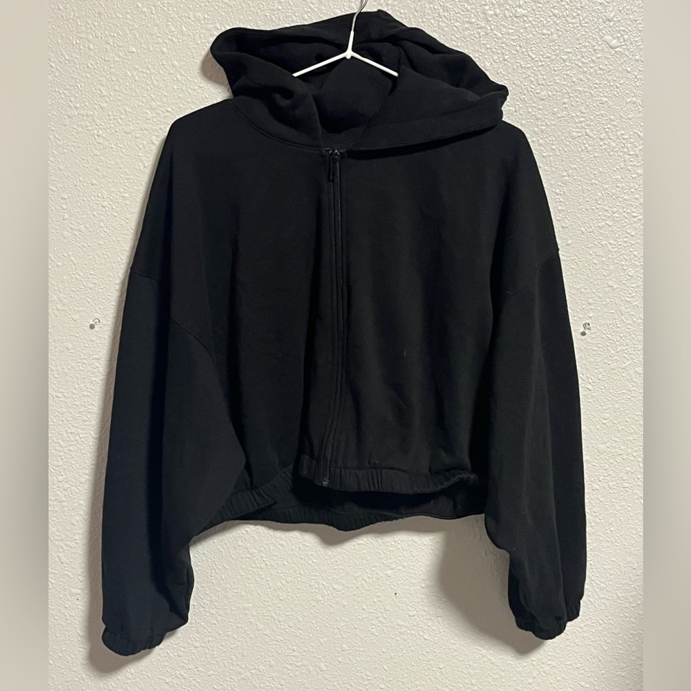 Cropped zip up